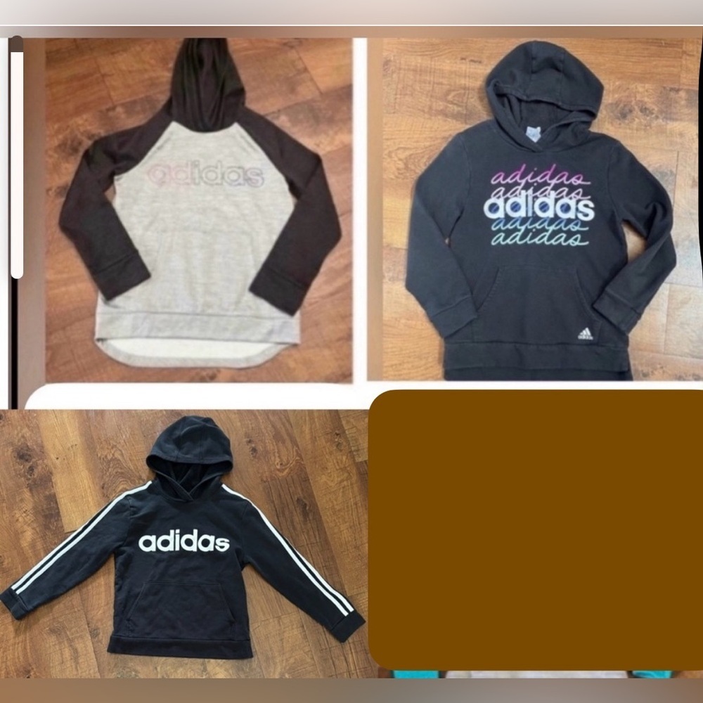 Adidas girl hoodie bundle 3 total medium 10/12